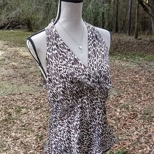 Worthington Animal Print Blouse